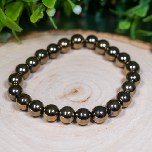 Aura Coated Hematite 8mm Bracelet