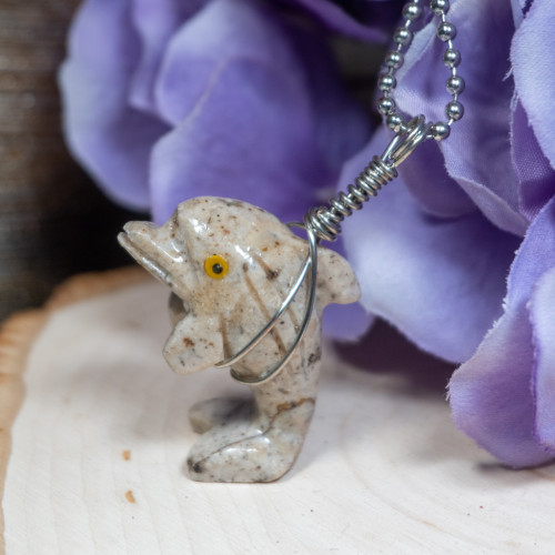 Dolomite Dolphin Necklace