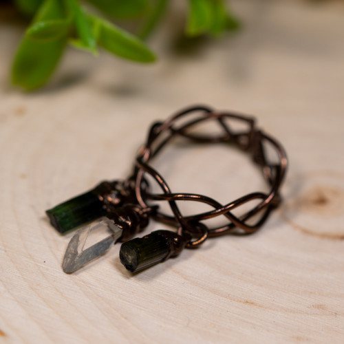 Dangling Fluorite Ring