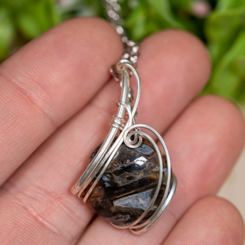 Banded Agate Wire Wrap #2