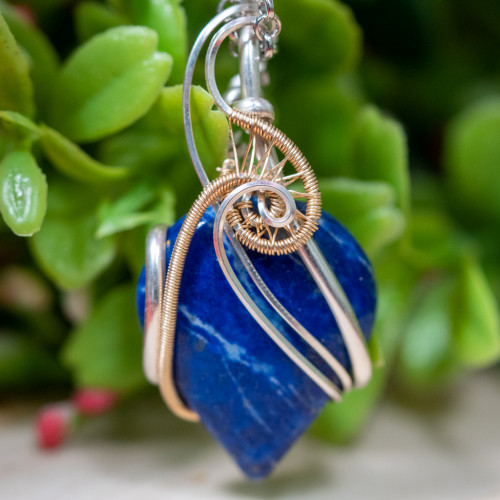 Lapis Lazuli Wire Wrap #1