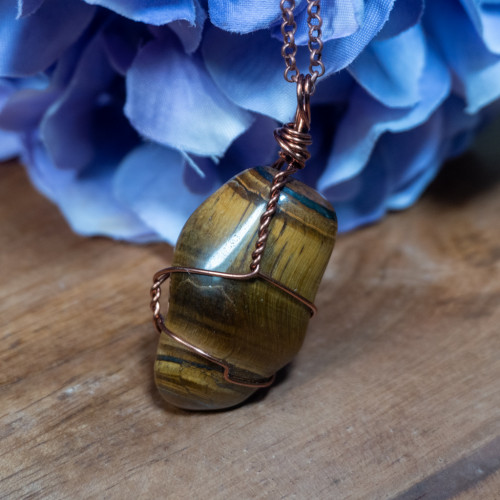 Tumbled Tiger Eye Necklace #1