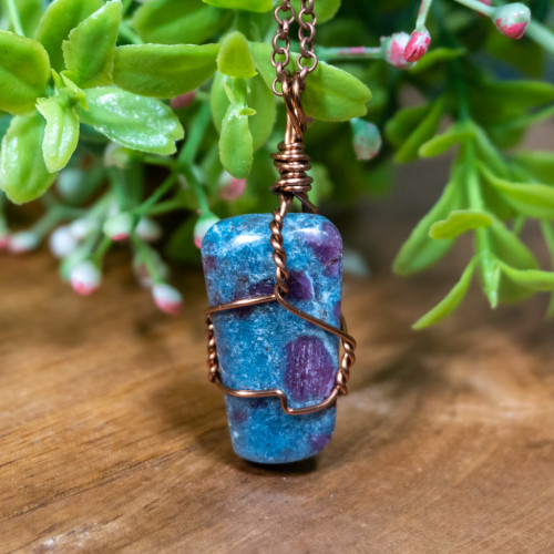 Ruby in Kyanite Necklace #3