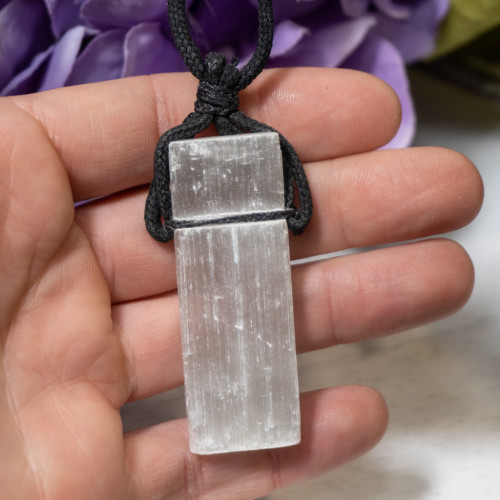 Selenite Corded Necklace