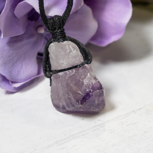 Amethyst Corded Necklace