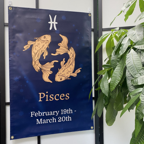 Pisces Vinyl Banner