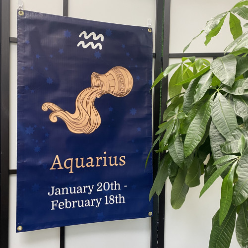 Aquarius Vinyl Banner