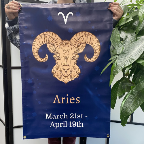 Aries Vinyl Banner