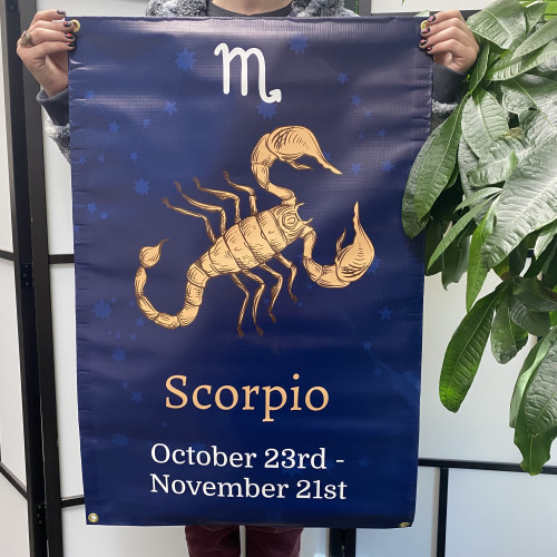 Scorpio Vinyl Banner