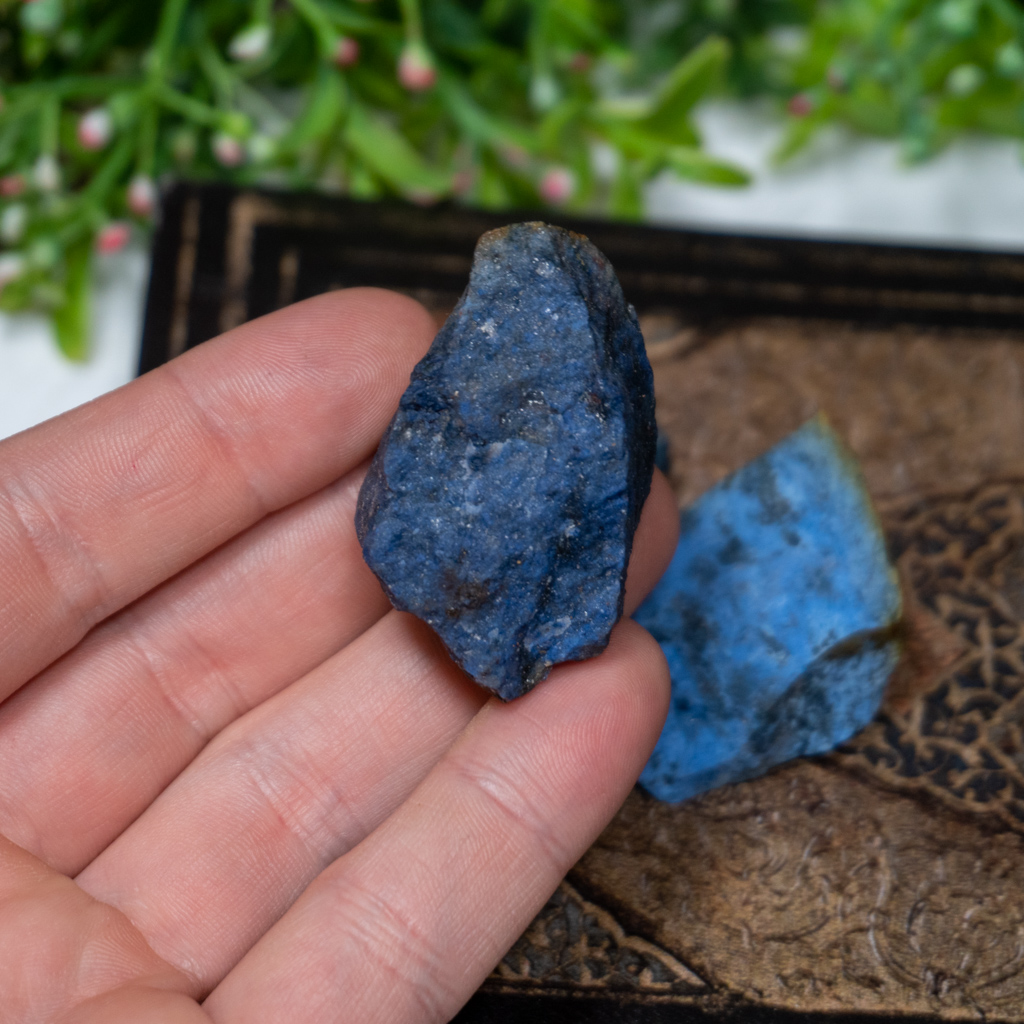 Raw Dumortierite in Quartz The Crystal Council
