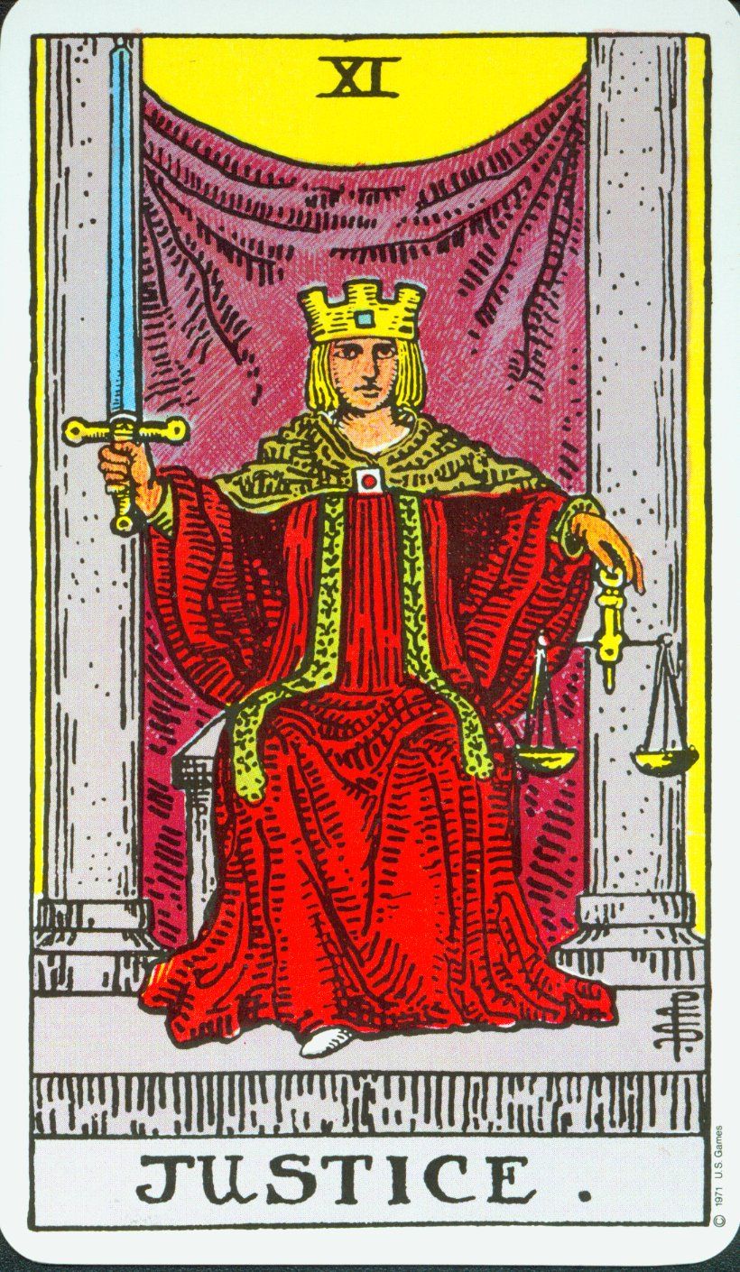 Tarot Explained Justice The Crystal Council
