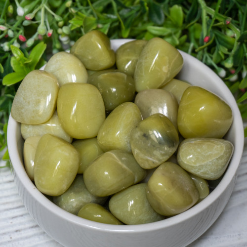 Olive Serpentine Tumbled