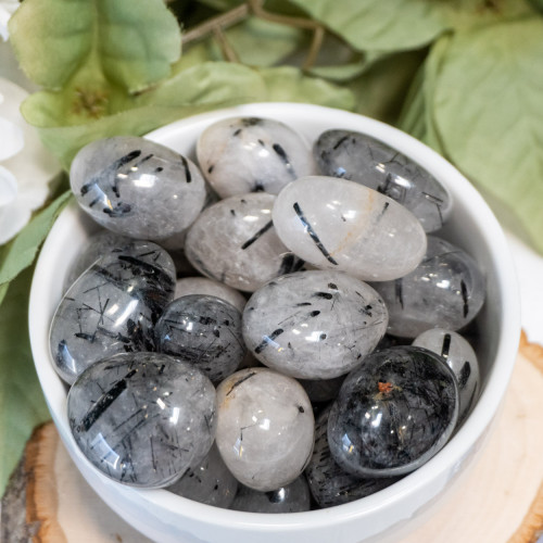 XL Tourmalinated Quartz Tumbled (A+ Quality)