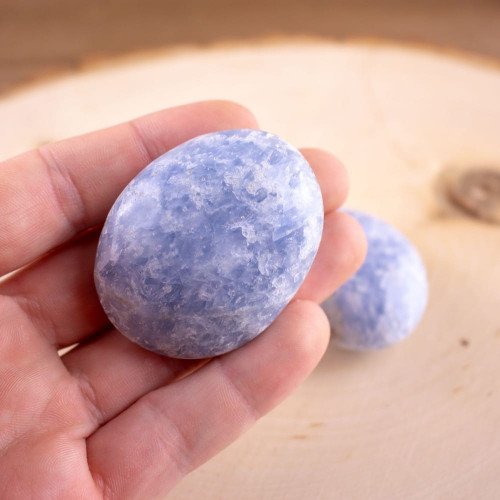 Blue Calcite Palmstone