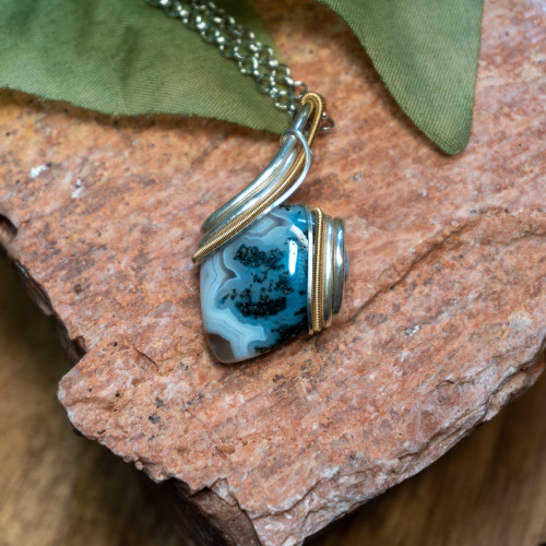 Dendritic Agate Necklace #1
