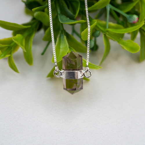 Double Terminated Smoky Quartz Necklace