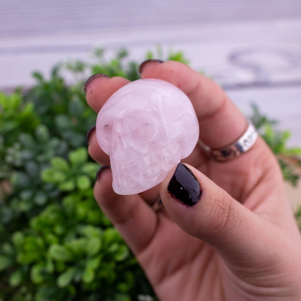 Rose Quartz Skull
