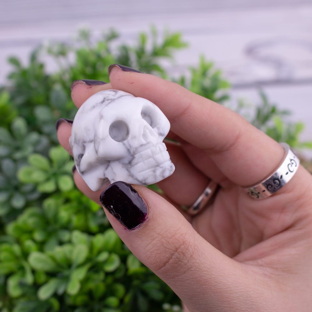 Howlite Skull