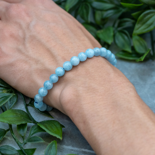 Aquamarine Bracelet 6mm