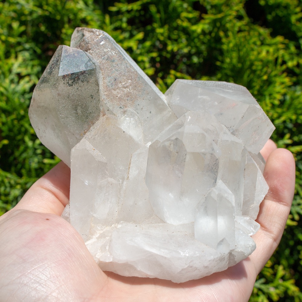 Chlorite in Quartz Family Cluster