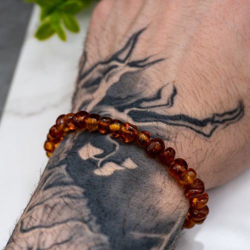 Baltic Amber Bracelet 8mm