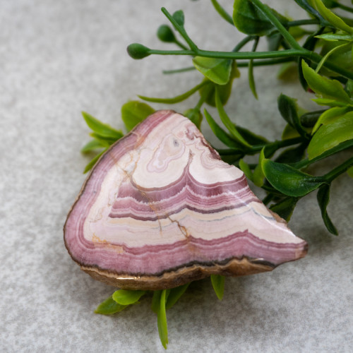 Half Polished Rhodochrosite Slice #3