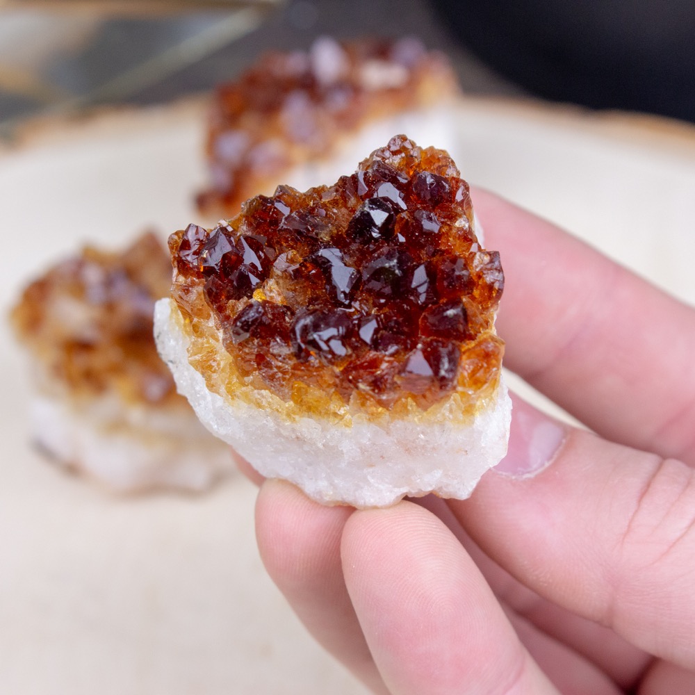 Small Citrine Cluster (Heat Treated)