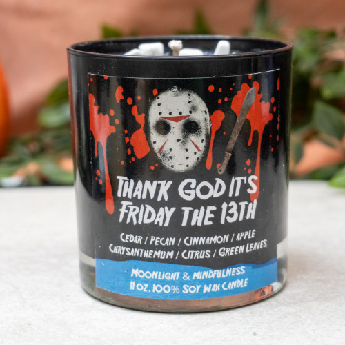 Thank God It's Friday the 13th Crystal Candle