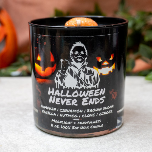 Halloween Never Ends Crystal Candle