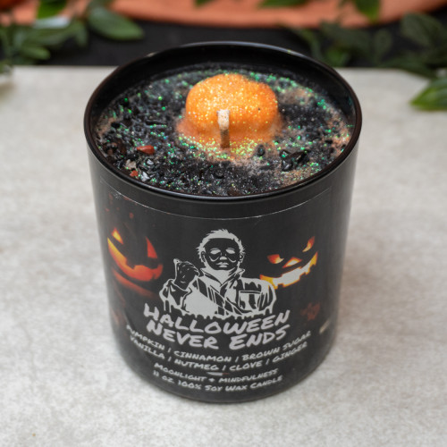 Halloween Never Ends Crystal Candle