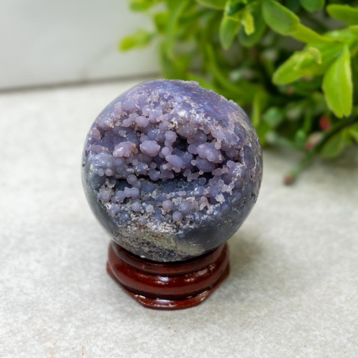 Grape Agate Sphere 2 The Crystal Council