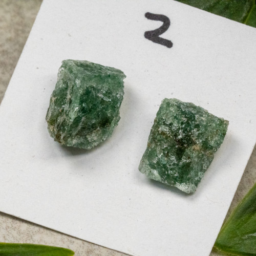Raw Green Tanzurine Stud Earrings #2
