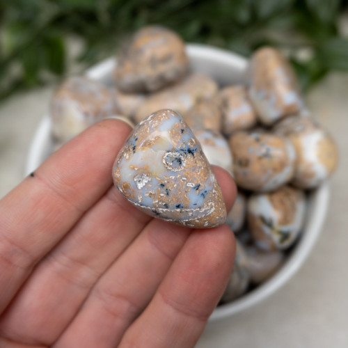 Milky Way Agate Tumbled