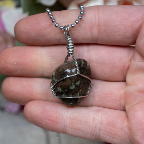 Nundoorite Polished Silver Necklace