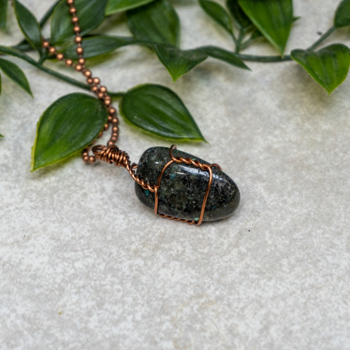 Galaxyite Polished Bronze Necklace