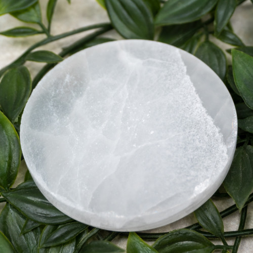 Selenite Polished Circle