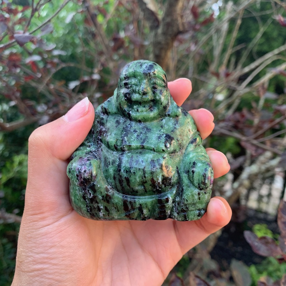 Ruby Zoisite Buddha