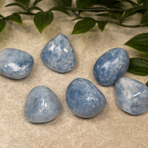 Blue Calcite Tumbled