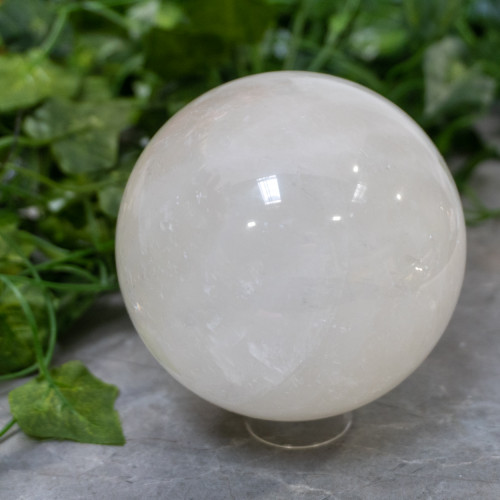 White Calcite Sphere #5