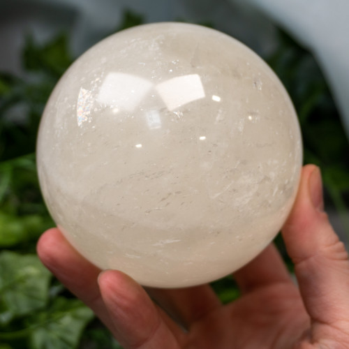 White Calcite Sphere #5