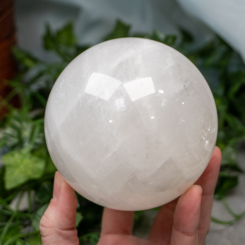 White Calcite Sphere #3