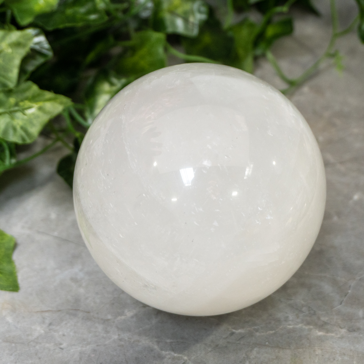 White Calcite Sphere #1 - The Crystal Council