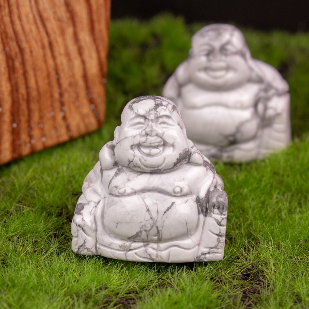 Howlite Buddha