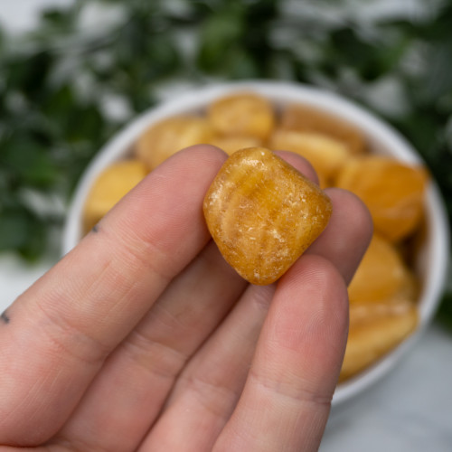 Orange Calcite Tumbled
