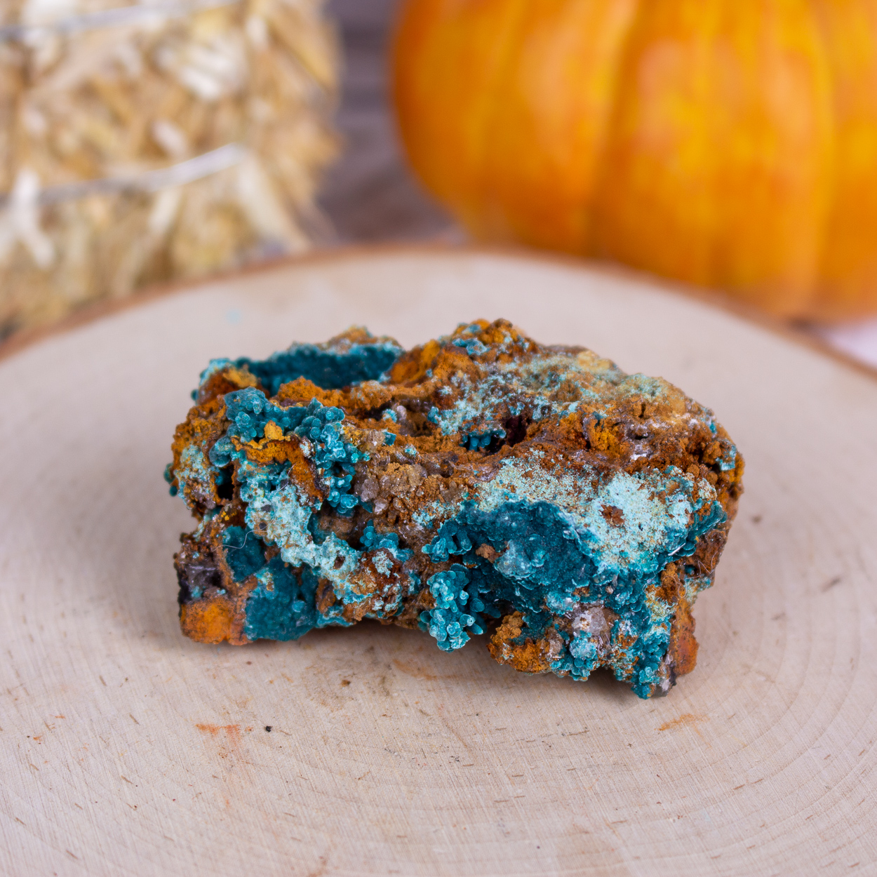 Rosasite on Limonite #15