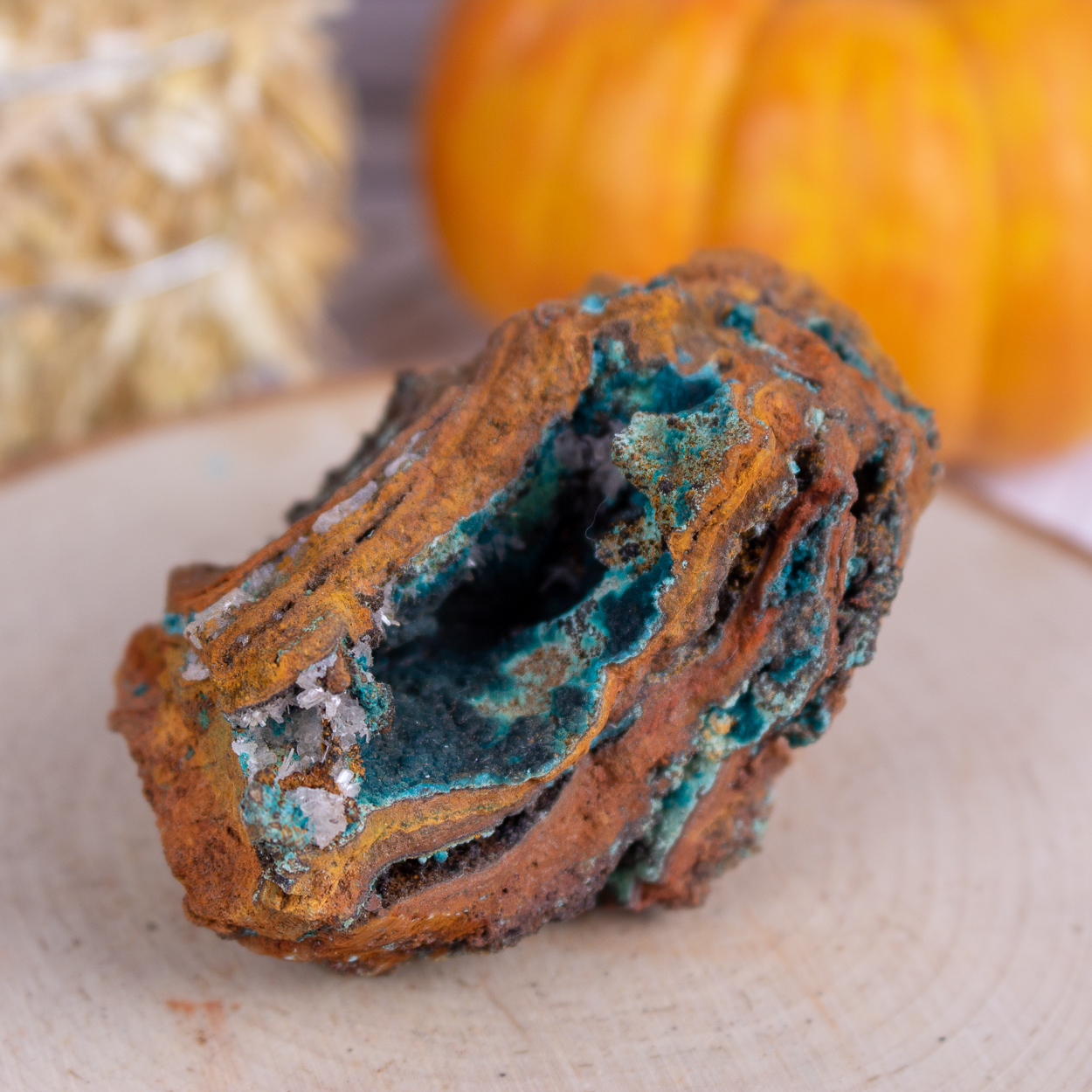 Rosasite on Limonite #10