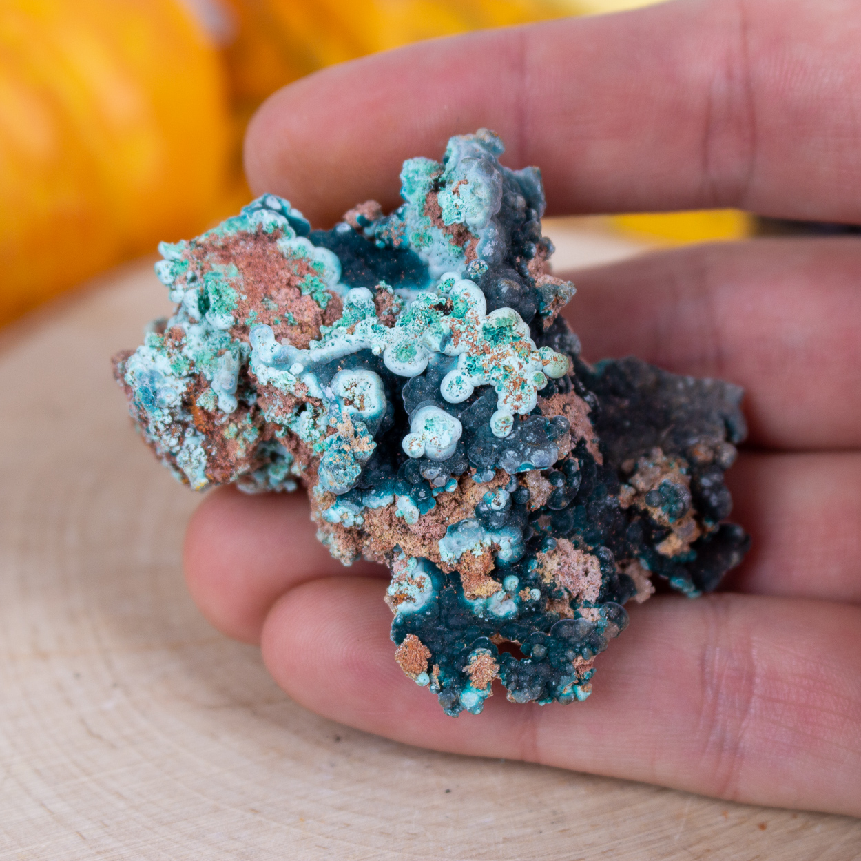 Rosasite on Limonite #4