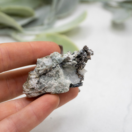 Raw Silver on Calcite #10