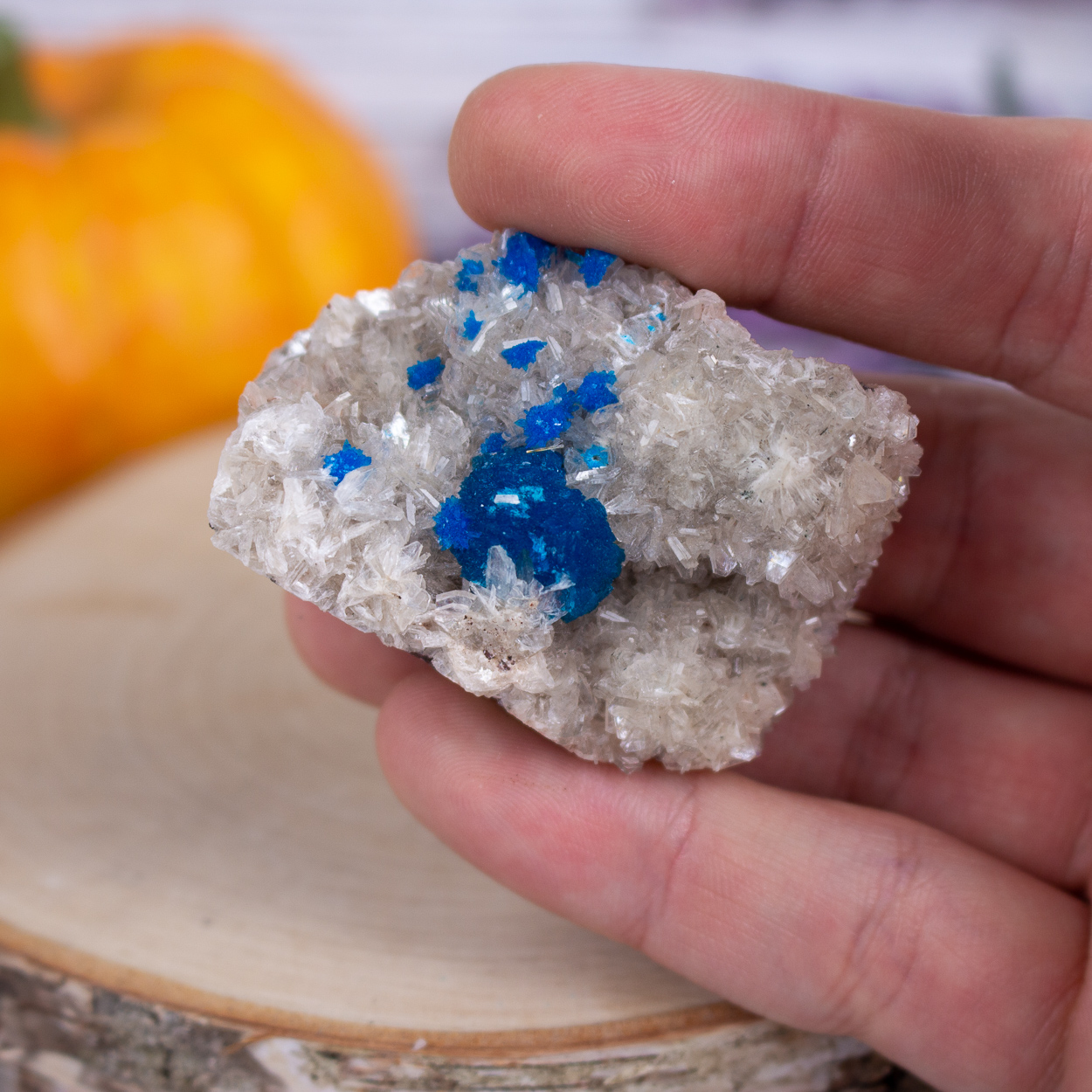 Raw Cavansite on Stilbite (Top Tier) #6
