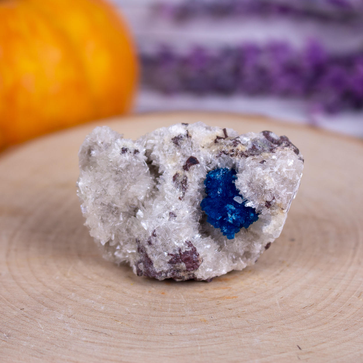 Raw Cavansite on Stilbite (Top Tier) #4